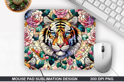 Lion Mouse Pad Sublimation, Valentine Mouse Pad PNG Product Image 1