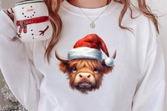 Christmas Farm Animal Peeking Clipart Sublimation Product Image 2