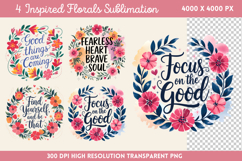 Inspired Florals Sublimation Bundle PNG Product Image 3