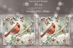 Christmas Bird Tumbler Sublimation | Winter Tumbler Wrap Product Image 2