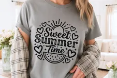 Sweet Summer Time Svg, Summer Vibes Svg, Beach Vacation Svg. Product Image 3