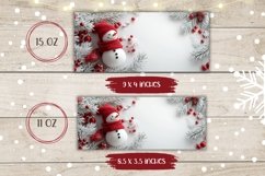 Christmas Snowman Mug Design, Winter Coffee Mug Template Product Image 2