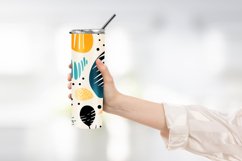 Abstract Shapes And Leaves Tumbler Wrap Sublimation Product Image 2
