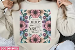 God, hope, and faith will PNG, Christian Jesus Sublimation P Product Image 1