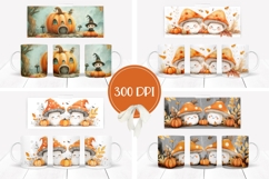 Watercolor Halloween Mushrooms Mug, Kids Halloween Mug Product Image 2