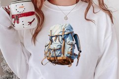 Winter Hiking Clipart Sublimation, Christmas PNG Product Image 2