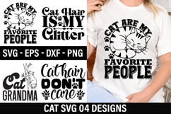 Cat SVG Design - Cat Are My Favorite People Product Image 1