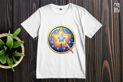 Cute Magic Star Wand Designs Clipart Sublimation PNG Product Image 2