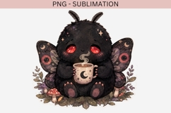 Cute Mothman Clipart PNG | Dark Cottagecore Cryptid, Coffee Product Image 2