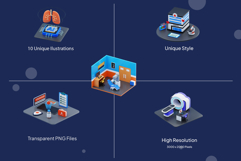 Medical Isometric 3D Illustration Pack Product Image 2