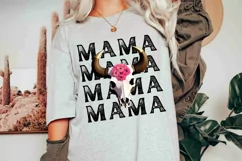 Western Mama PNG, Bull Skull Mama Sublimation Design Product Image 2