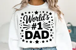 World's #1 Dad Svg | Svg Cut File | Shirt Svg Product Image 1
