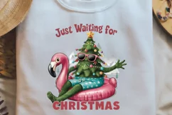 Animal Christmas Sublimation, I Believe In Santa And PNG Product Image 1