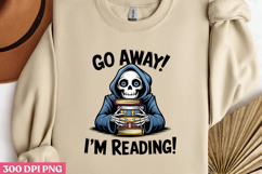 GO AWAY! I&#039;M READING! PNG Product Image 2