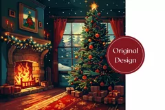 Christmas Tree Tumbler Wrap, Cozy Christmas Tumbler Design Product Image 2