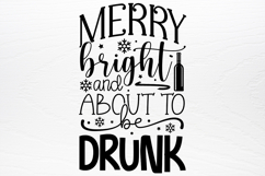 Christmas Wine SVG Product Image 2
