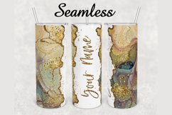 Alcohol Ink Glitter Marble 20 oz sublimation design tumbler Product Image 1
