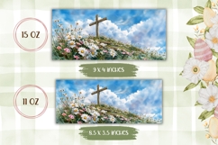 Christian Cross Mug Wrap, Christian Mug Template Product Image 2