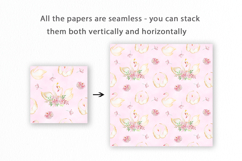 Swan Seamless Pattern, Romantic Digital Paper Product Image 2