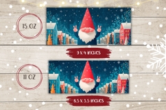 Cartoon Christmas Gnome Mug, Christmas Town Mug Design Product Image 2