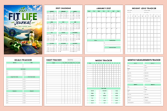 2027 Fit Life Journal | Fitness Planner &amp; Healthy Lifestyle Product Image 2