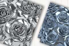 Silver Rose Digital Paper Product Image 2