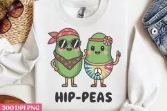 Hip Peas PNG, Funny Puns Sublimation PNG Product Image 2