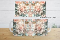 3D Flower Quiling Pastel| Mug sublimation design Product Image 4