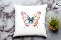 Pastel Watercolor Butterfly Clipart Sublimation PNG Product Image 2