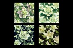 Hellebore Flower Digital Paper Patterns Product Image 2
