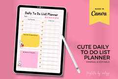 Cute To-Do List Planner Template Editable Canva To Do List, Product Image 2