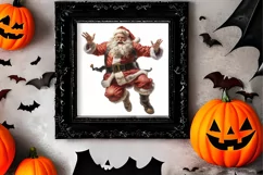 Watercolor Santa Claus Sublimation Clipart, Santa PNG Product Image 2