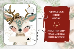 Rustic Christmas Deer Money Card, Christmas Gift Card PNG Product Image 2