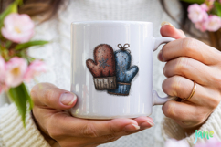 Whimsical Blue Christmas Clipart Product Image 4