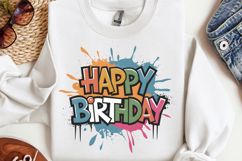 Happy Birthday Sublimation PNG Product Image 1