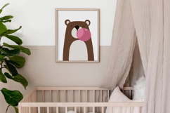 Woodland nursery bear Wall Art Print Product Image 2