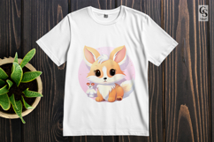 Cute Fox Clipart Sublimation PNG Product Image 2