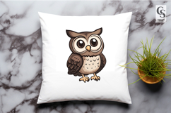 Cute Baby Owl Clipart Sublimation PNG Product Image 2