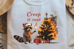 Animal Christmas Sublimation, I Believe In Santa And PNG Product Image 1