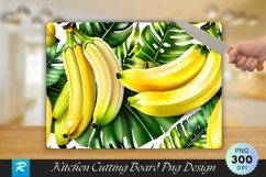 Watercolor Banana Cutting Board Sublimation Design Product Image 1