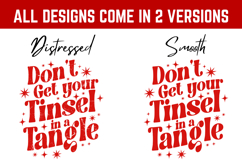4 Retro Christmas Svg, Festive Holiday Quote, Merry &amp; Bright Product Image 2