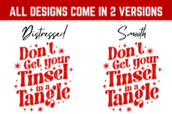 4 Retro Christmas Svg, Festive Holiday Quote, Merry & Bright Product Image 2