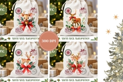 Christmas Deer Santa Sack, Christmas Bell Santa Sack Product Image 2