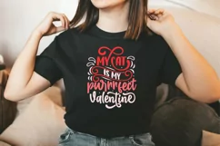 My cat is my purrrfect valentine SVG, Valentine's Day S Product Image 2