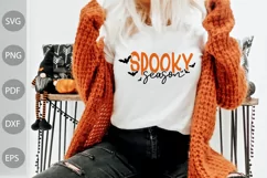 Spooky Season SVG Design , Halloween Quote SVG Cut Files Product Image 1