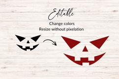 Scary Jack O Lantern Face SVG Product Image 2
