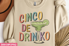 Cinco De Drinko PNG, Cinco De Mayo Sublimation Product Image 2