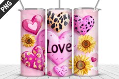 Lovely Hearts Tumbler Design | Valentine&#039;s Day Tumbler Wrap Product Image 3