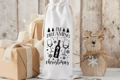I'm Dreaming of a wine christmas SVG, Christmas SVG Product Image 2