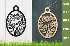 Easter Eggs SVG Design|Easter Hanger Laser cut, Cricut Product Image 1